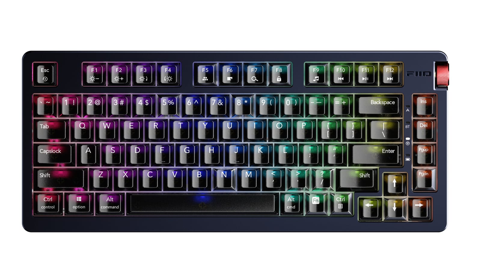 FiiO KB3 HiFi audio mechanical keyboard with RGB backlighting