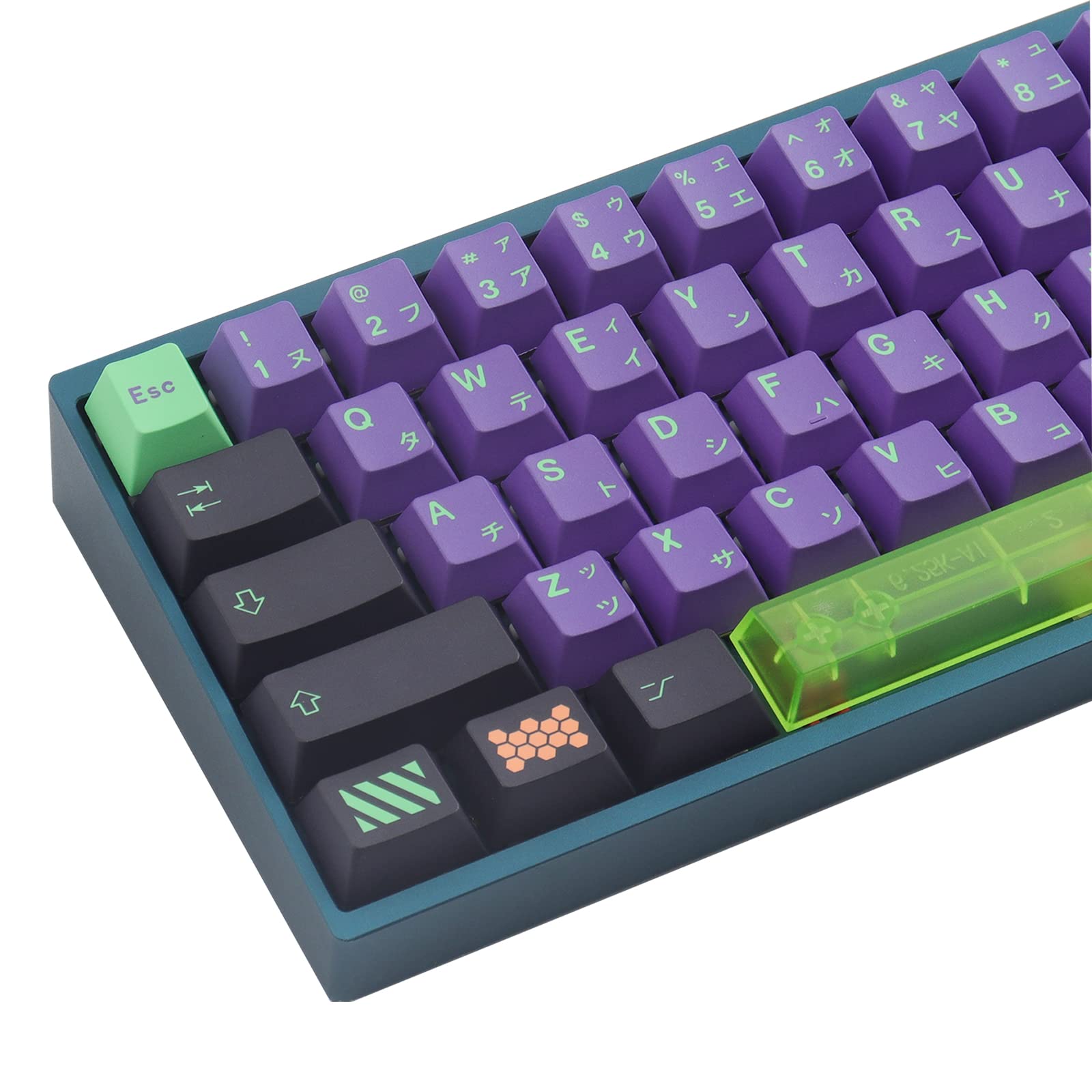 JOMKIZ PBT Keycaps 135 Keys Mecha Dye Sublimation Cherry Profile
