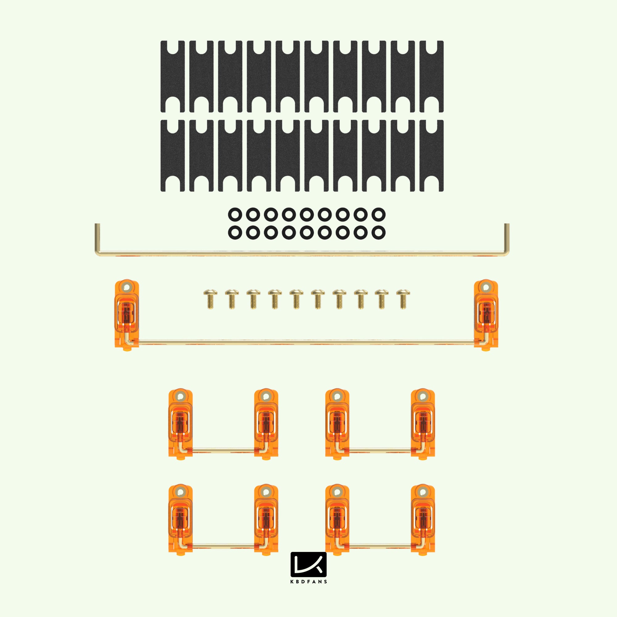 KBDfans Dyboox PC Screw-in Stabilizers