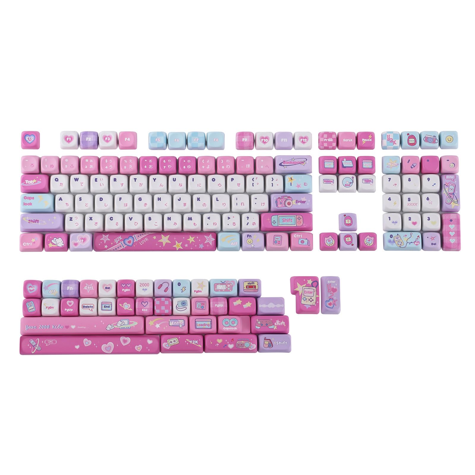 KiiBoom x Elyxirine Digital Dreams Pastel Y2K Keycap Set
